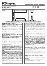 Предварительный просмотр 1 страницы Dimplex DESC2TN Installation And Operating Instructions