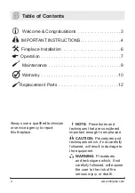 Preview for 2 page of Dimplex DF1870L Owner'S Manual