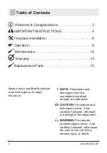 Preview for 2 page of Dimplex DF2624L Owner'S Manual