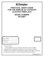 Dimplex DFO2607 Practical User'S Manual preview