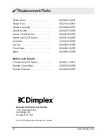 Preview for 14 page of Dimplex DFP15-1134NG Owner'S Manual