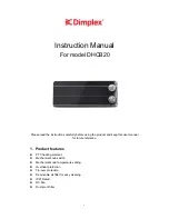 Dimplex DHCB20 Instruction Manual предпросмотр