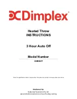 Предварительный просмотр 1 страницы Dimplex DHEBHT Instructions Manual