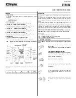 Предварительный просмотр 1 страницы Dimplex DTW16S Instructions