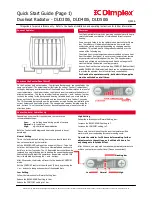 Предварительный просмотр 2 страницы Dimplex Duo300i Quick Start Manual