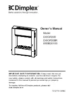 Dimplex DWOP20BR Owner'S Manual предпросмотр