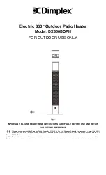 Dimplex DX360BOPH Instruction Leaflet preview