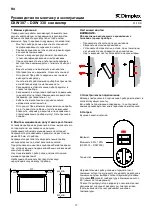 Preview for 17 page of Dimplex DXW 307 Instructions For Installation And Use Manual