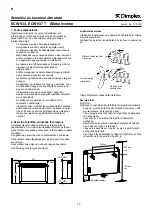 Предварительный просмотр 12 страницы Dimplex ECW 934 Instructions For Installation And Use Manual