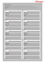 Preview for 35 page of Dimplex Edel EDL200UK-630 Installation And User Instructions Manual