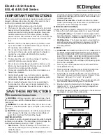 Предварительный просмотр 1 страницы Dimplex Electric Unit Heaters Manual