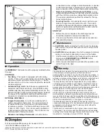 Предварительный просмотр 2 страницы Dimplex Electric Unit Heaters Manual