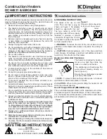 Dimplex EMC4240 Installation Instructions preview