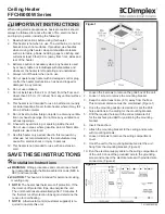 Предварительный просмотр 1 страницы Dimplex FFCH5000W Series Instructions