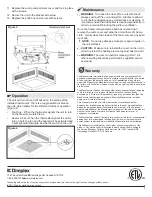 Предварительный просмотр 2 страницы Dimplex FFCH5000W Series Instructions