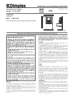 Предварительный просмотр 2 страницы Dimplex FX 20 IPX4 Installation And Operating Instructions