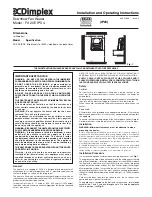 Предварительный просмотр 2 страницы Dimplex FX 20E IPX4 Installation And Operating Instructions