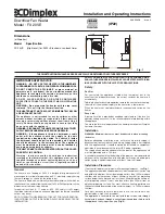 Предварительный просмотр 2 страницы Dimplex FX 20VE Installation And Operating Instructions