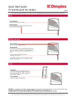 Preview for 2 page of Dimplex FX20V Quick Start Manual