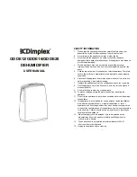 Preview for 1 page of Dimplex GDDE12 User Manual