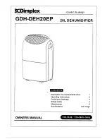 Dimplex GDH-DEH20EP Owner'S Manual preview