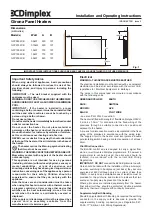 Dimplex GFP050 Installation And Operating Instructions preview