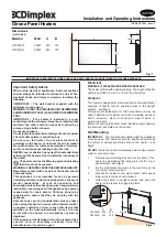 Предварительный просмотр 1 страницы Dimplex GFP200 W Installation And Operating Instructions