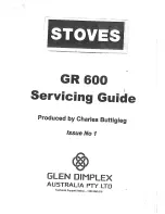 Preview for 1 page of Dimplex GR 600 Servicing Manual