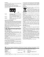 Preview for 2 page of Dimplex HTN20BR Installation And Operating Instructions