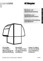 Preview for 1 page of Dimplex LA 11MSR Installation And Operating Instructions Manual