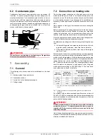 Preview for 20 page of Dimplex LA 60TUR+ Installation And Operating Instructions Manual