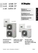 Dimplex LAK 14ITR-TP Installation And Operating Instructions Manual preview