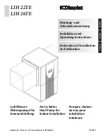 Preview for 1 page of Dimplex LIH 22TE Installation And Operating Instructions Manual