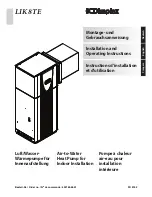 Preview for 1 page of Dimplex LIK 8TE Installation And Operating Instructions Manual