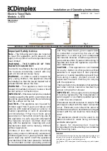 Dimplex LSTS Installation And Operating Instructions preview