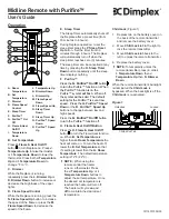 Предварительный просмотр 1 страницы Dimplex Midline Remote User Manual