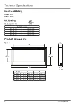 Предварительный просмотр 6 страницы Dimplex MULTI-FIRE SL PLF3614-XS Installation And User Manual