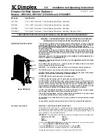 Предварительный просмотр 2 страницы Dimplex OFC1205 Installation And Operating Instructions