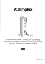 Предварительный просмотр 1 страницы Dimplex OFRC10 Instructions