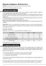 Preview for 4 page of Dimplex Optiflame 3D Fernshaw FRW20 Operating Instructions Manual