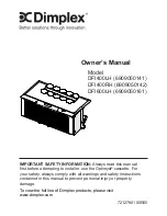 Dimplex Optimyst DFI400LH Owner'S Manual preview