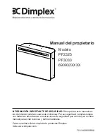 Предварительный просмотр 37 страницы Dimplex PF2325 Owner'S Manual