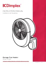 Предварительный просмотр 1 страницы Dimplex PFH30E Instruction Manual