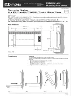 Предварительный просмотр 1 страницы Dimplex PLX 300 Installation And Operating Instructions