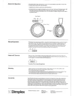 Предварительный просмотр 4 страницы Dimplex PLX 300 Installation And Operating Instructions