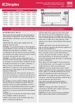 Предварительный просмотр 1 страницы Dimplex PLX050ENC Installation And Operating Instructions