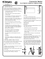 Dimplex PLX075NN Quick Start Manual предпросмотр