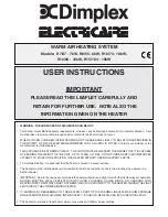 Dimplex R10/73 - 10kW User Instructions preview