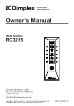 Dimplex RC3215 Owner'S Manual preview