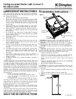 Dimplex RCH5031CXW Installation Instructions предпросмотр